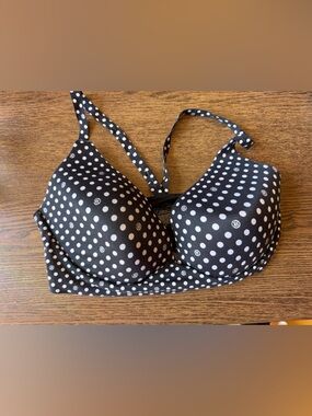 Victoria's Secret Black & White Polka Dot Padded Bralette